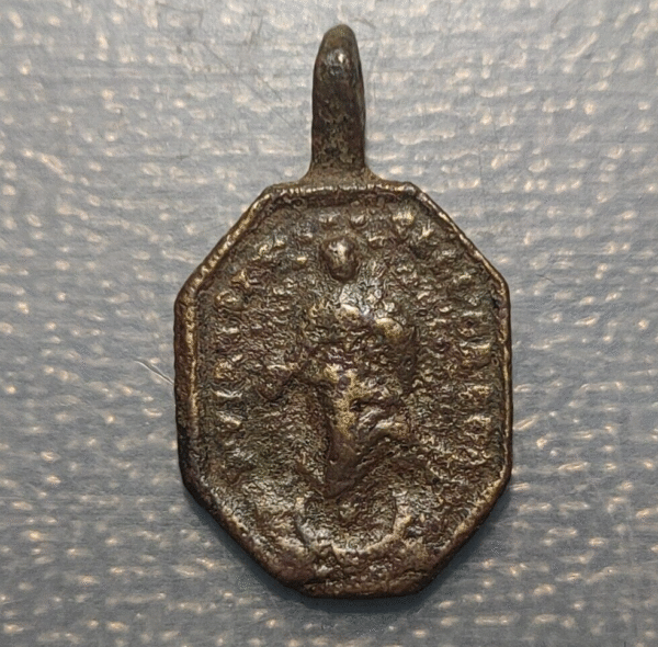 MEDALLA RELIGIOSA INMACULADA CONCEPCION SANTO SACRAMENTO BRONCE 25x15mm