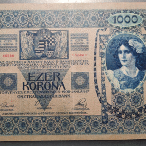 AUSTRIA HUNGARY HUNGRIA 1000 KRONEN 02/01/1902 (1919) P58 MBC/MBC+ SCARCE ESCASA