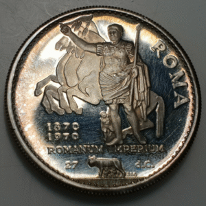 UNITED ARAB EMIRATES U.A.E RAS AL KHAIMA 10 RIYALS 1970 ROME SCARCE