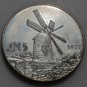 MALTA 5 POUNDS 1977 SCARCE