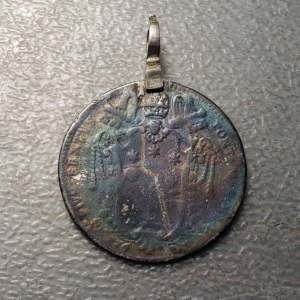 PAPAL STATES PIUS VI PIO VI TESTONE 1785 ANNO XI MOUNTED