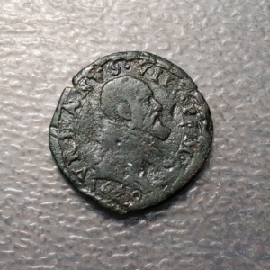 ESTADOS PAPALES PONTIFICIO VATICANO URBANO VIII QUATTRINO 1640 MUNTONI 196 RARA