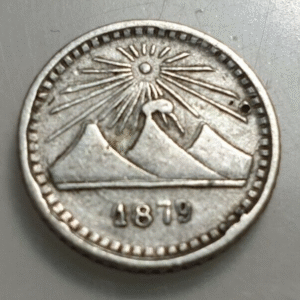 GUATEMALA 1/4 REAL 1879 KM-151 MBC