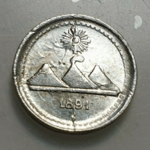 GUATEMALA 1/4 REAL 1891 KM-158 EBC