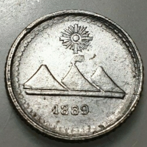 GUATEMALA 1/4 REAL 1889 KM-158 EBC