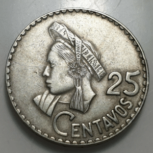 GUATEMALA 25 CENTAVOS 1969 MBC