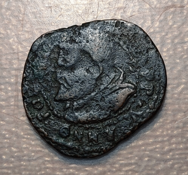 ESTADOS PAPALES PABLO V (1605-1621) FERRARA QUATTRINO 1613 PROTECTOR FERRARIAE