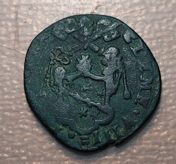 ESTADOS PAPALES CLEMENTE VIII (1592-1605) QUATTRINO DEL JUBILEO MDC 1600