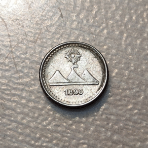 GUATEMALA 1/4 REAL 1890 SC UNC