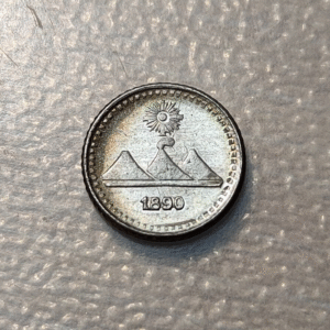 GUATEMALA 1/4 REAL 1890 SC UNC