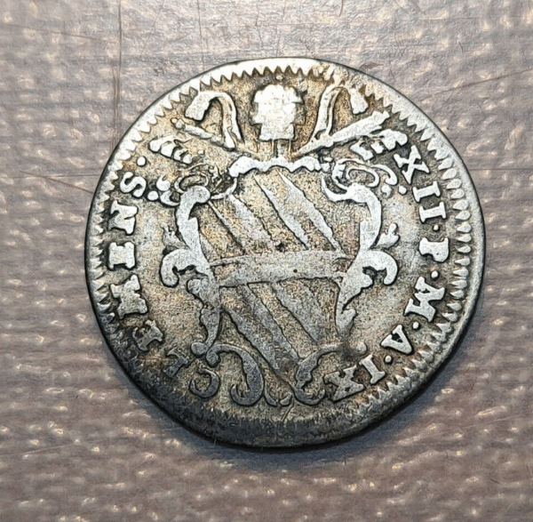 ESTADOS PAPALES CLEMENTE XII (1730-1740) GROSSO 1739 ANNO IX