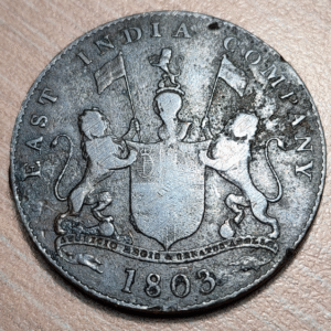 INDIA BRITÁNICA BRITISH INDIA EAST INDIA COMPANY MADRAS XX CASH 1803