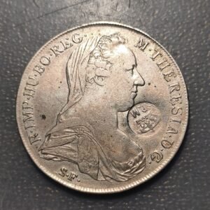 MOZAMBIQUE D. LUIS I COUNTERMARK PM OVER M. THERESA THALER 1780 VENICE (1844-60)