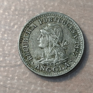 ANGOLA 5 CENTAVOS 1 MACUTA 1927 KM 86 MBC