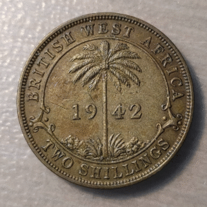 BRITISH WEST AFRICA 2 SHILLING 1942 KN KM 24 MBC