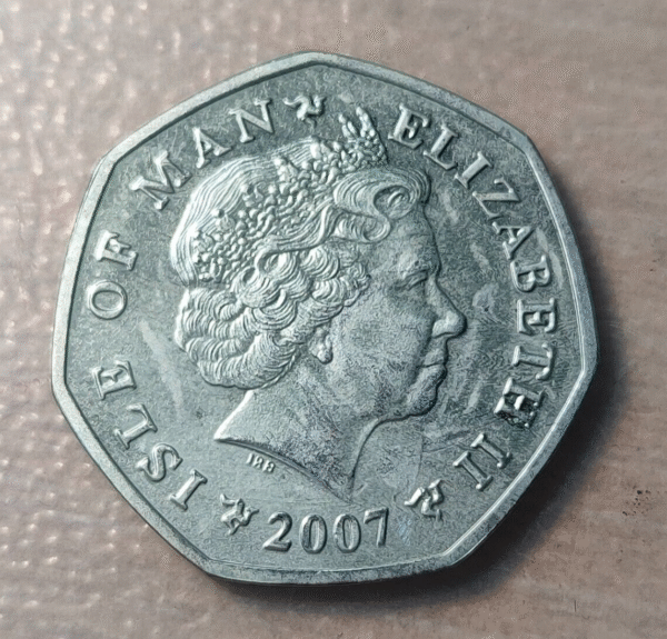 ISLE OF MAN CHRISTMAS NAVIDAD 50 PENCE 2007 SC-/SC - Imagen 2