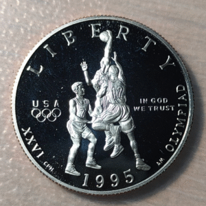 USA EEUU ESTADOS UNIDOS 1/2 DOLLAR 1995 JUEGOS OLIMPICOS ATLANTA SC UNC PROOF