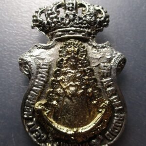 MEDALLA RELIGIOSA VIRGEN REAL HERMANDAD NUESTRA SEÑORA DEL ROCIO HUELVA 78x47 mm