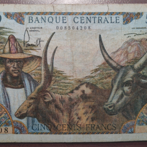 CAMEROUN CAMERUN 500 FRANCS 1962 P 11 BC+/MBC-