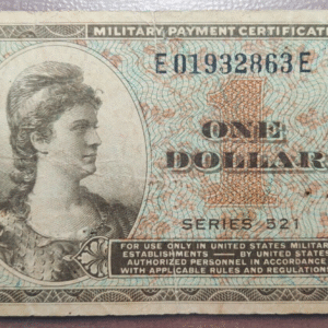 USA UNITED STATES EEUU ESTADOS UNIDOS US ARMY 1 DOLLAR (1954-58) PM 33