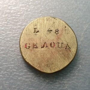 GENOVA PONDERAL COIN WEIGHT MONETARY WEIGHT 48 LIRE 12,57 g