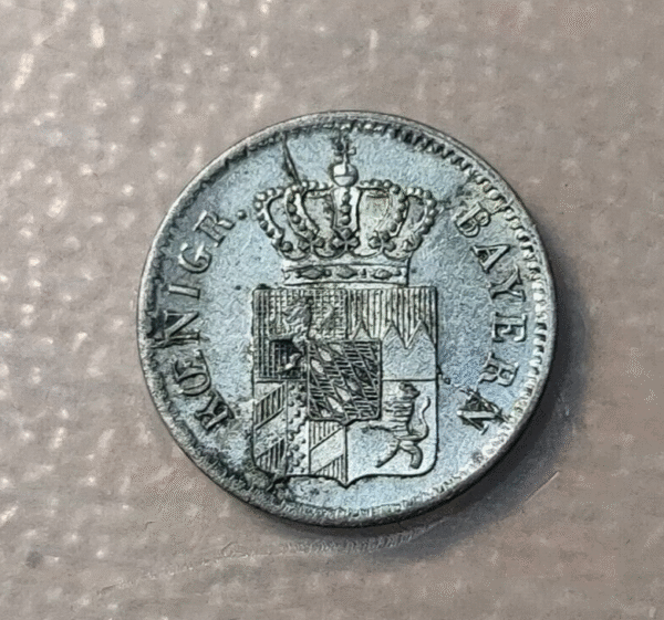 GERMANY ALEMANIA BAVARIA 1 KREUZER 1842 KM 799 EBC