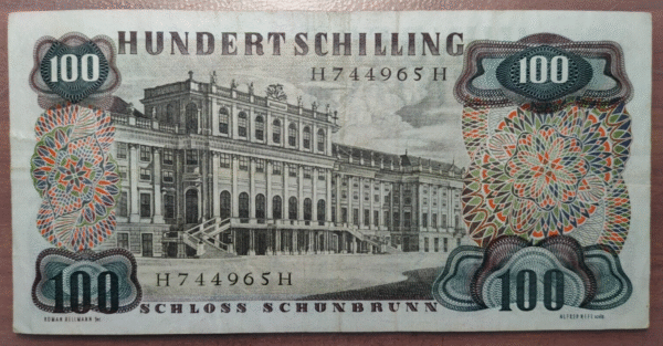 AUSTRIA 100 SCHILLING 1960 P 138a MBC-/MBC - Imagen 2