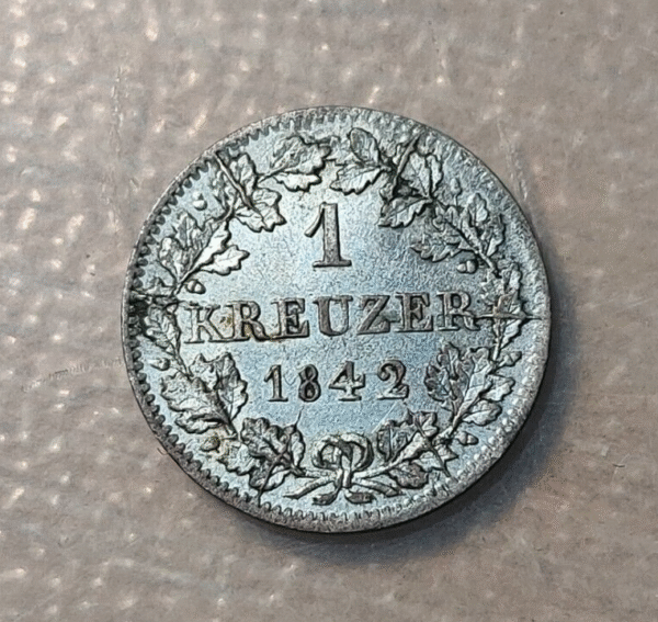 GERMANY ALEMANIA BAVARIA 1 KREUZER 1842 KM 799 EBC - Imagen 2
