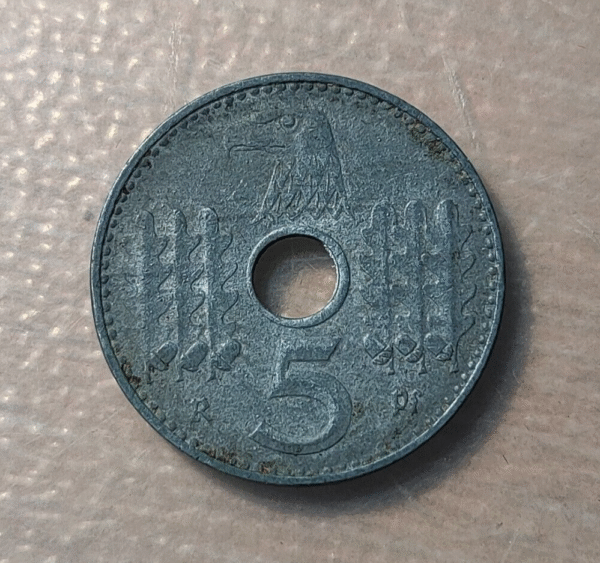NAZI GERMANY ALEMANIA NAZI 5 PFENNIG 1940 A MBC+/EBC - Imagen 2