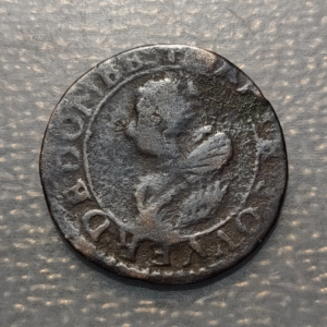 FRANCIA FRANCE DOMBES DOUBLE TOURNOIS 1623 MARIA DE MONTPELLIER
