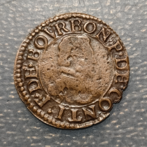 FRANCIA FRANCE CHATEAU-RENAUD 2 DENIERS TOURNOIS ND (1603-1605) MBC-