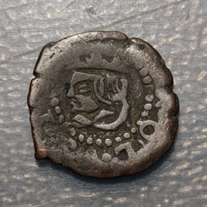 ESPAÑA VALENCIA CARLOS II DINER 1683