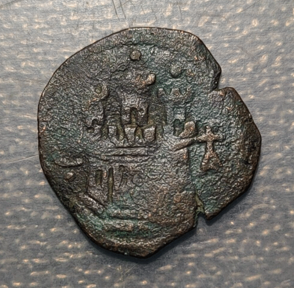 ESPAÑA CUENCA FELIPE II 2 MARAVEDIS (1582-1585) - Imagen 2