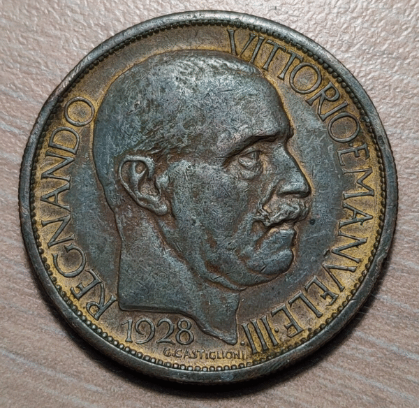 ITALIA REINO VITTORIO EMANUELE III 20 CENTESIMI 1928 BONO EXPOSICION MILAN MBC