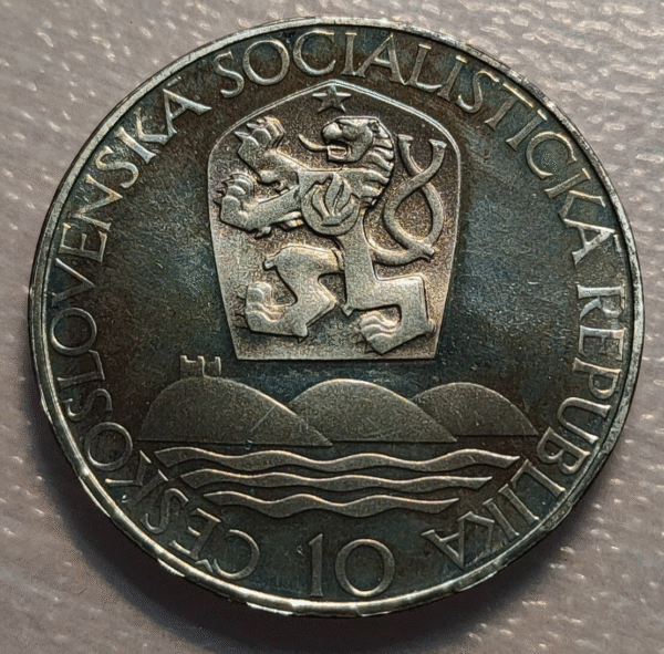 CHECOSLOVAQUIA CZECHOSLOVAKIA 10 KORUN 10 CORONAS 1967 PROOF PRUEBA SC UNC - Imagen 2
