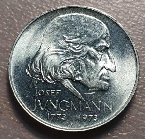 CHECOSLOVAQUIA CZECHOSLOVAKIA JOSEF JUNGMANN 50 KORUN 50 CORONAS 1973 SC UNC