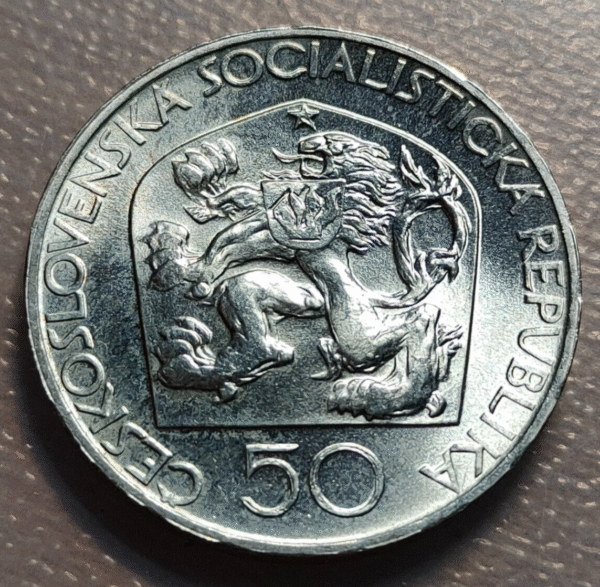 CHECOSLOVAQUIA CZECHOSLOVAKIA JOSEF JUNGMANN 50 KORUN 50 CORONAS 1973 SC UNC - Imagen 2