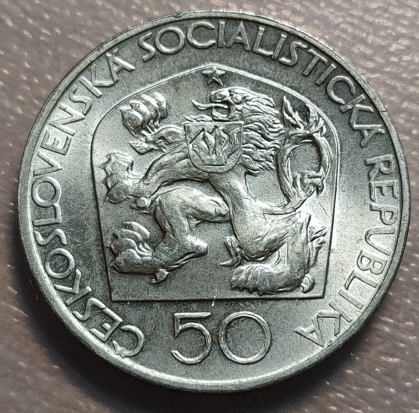 CHECOSLOVAQUIA CZECHOSLOVAKIA JOSEF JUNGMANN 50 KORUN 50 CORONAS 1973 SC UNC - Imagen 2