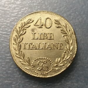 PONDERAL COIN WEIGHT ITALIA CERDEÑA SABOYA SAVOIA O NAPOLEON 40 LIRE 12,91 g