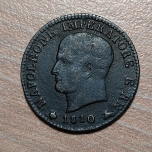 ITALIA REINO NAPOLEON BONAPARTE 1 CENTESIMO 1810 M MILAN MBC