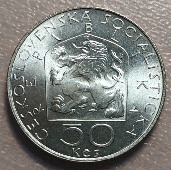 CHECOSLOVAQUIA CZECHOSLOVAKIA ZDENEK NEJEDLY 50 KORUN 50 CORONAS 1978 SC UNC - Imagen 2