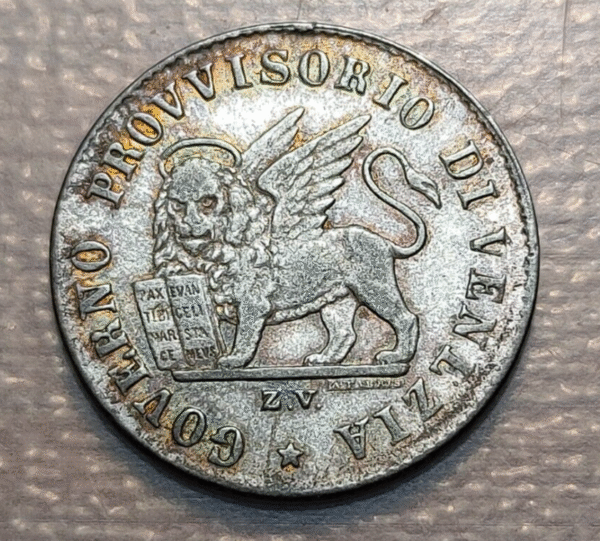 ITALIA VENEZIA VENECIA GOBIERNO PROVISIONAL 15 CENTESIMI 1848 EBC