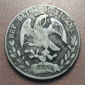 MEXICO ZACATECAS 8 REALES 1876 J.A.
