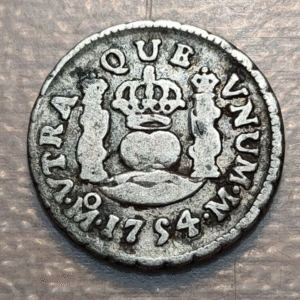 MEXICO FERNANDO VI 1/2 REAL 1754 M MBC