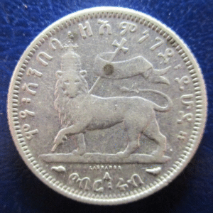 ETIOPIA ETHIOPIA MENELIK II 1/4 BIRR EE 1889 - 1897 MBC