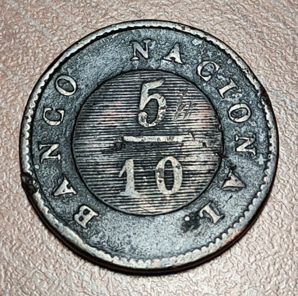 ARGENTINA BUENOS AIRES 5/10 REAL 1827 KM 3 MBC- - Imagen 2