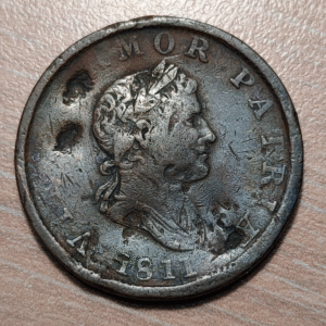 GREAT BRITAIN GRAN BRETAÑA 1/2 PENNY TOKEN 1811 WALTHAMSTOW ESSEX