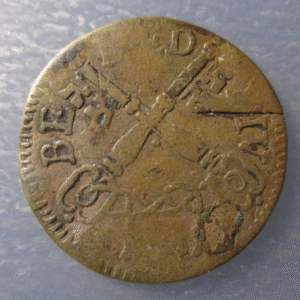 ESTADOS PAPALES PONTIFICIO VATICANO BENEDICTO XIV 4 BAIOCCHI 1747