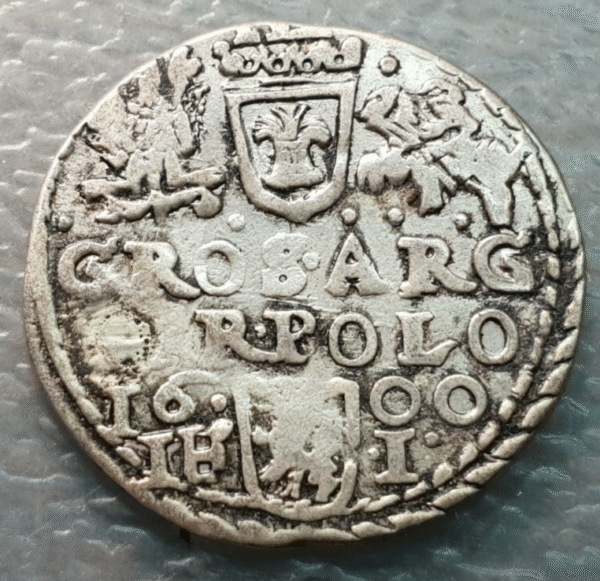 POLONIA POLAND OLKUSK SIGISMUNDO III VASA ZYGMUNT III WASA 3 GROSZE TROYAK 1600 - Imagen 2