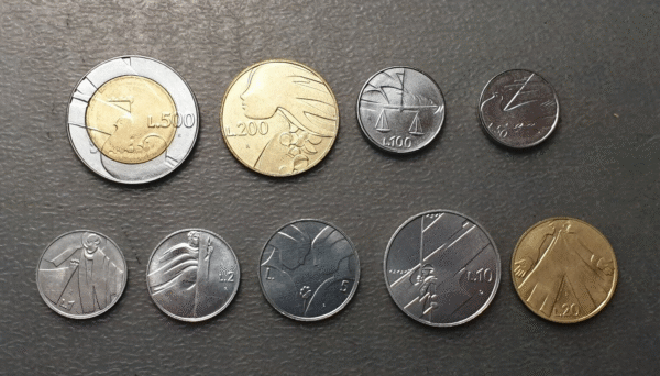 SAN MARINO 1990 SERIE ANUAL MONEDAS  1+2+5+10+20+50+100+200+500 LIRE SC UNC